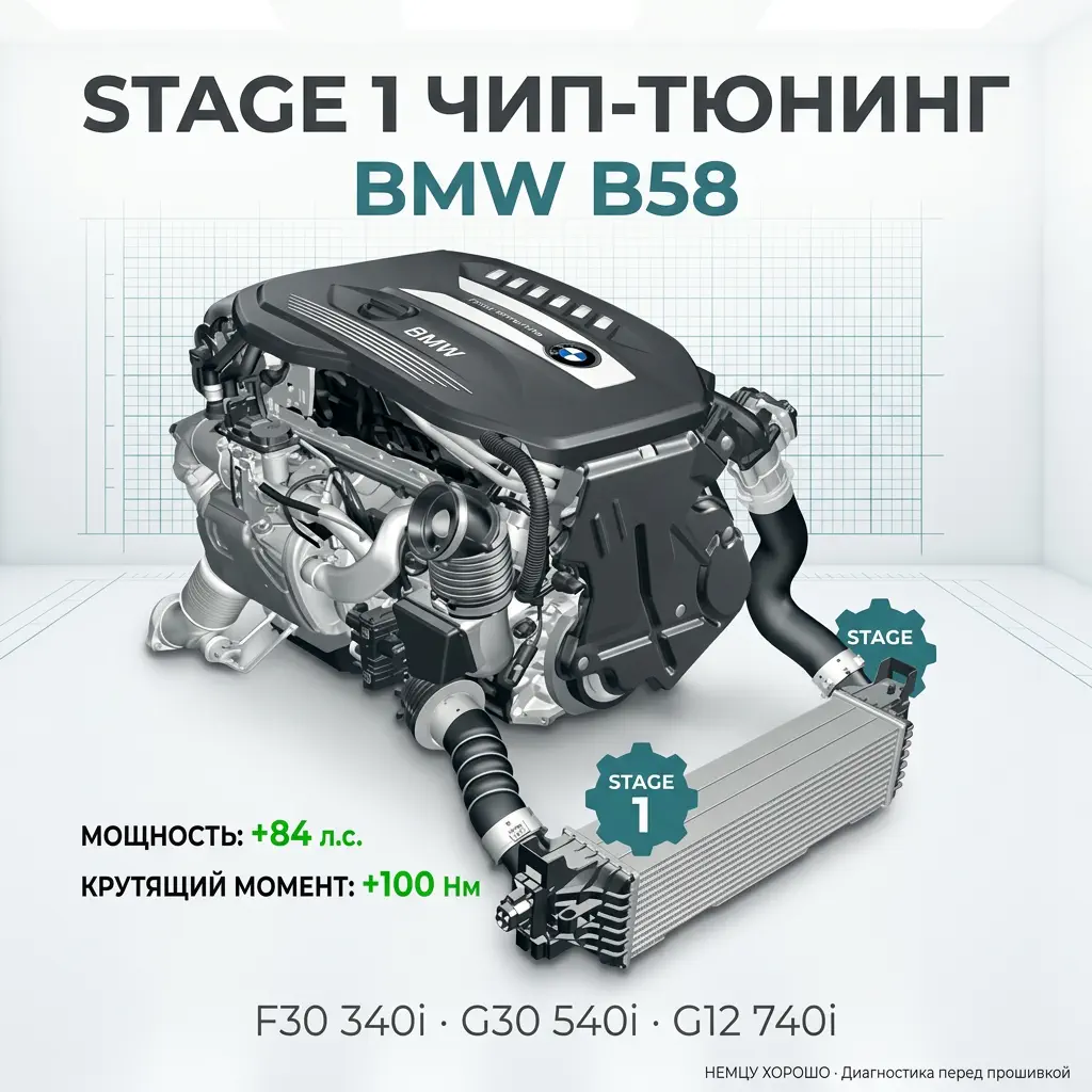 Прошивка Stage 1 BMW B58