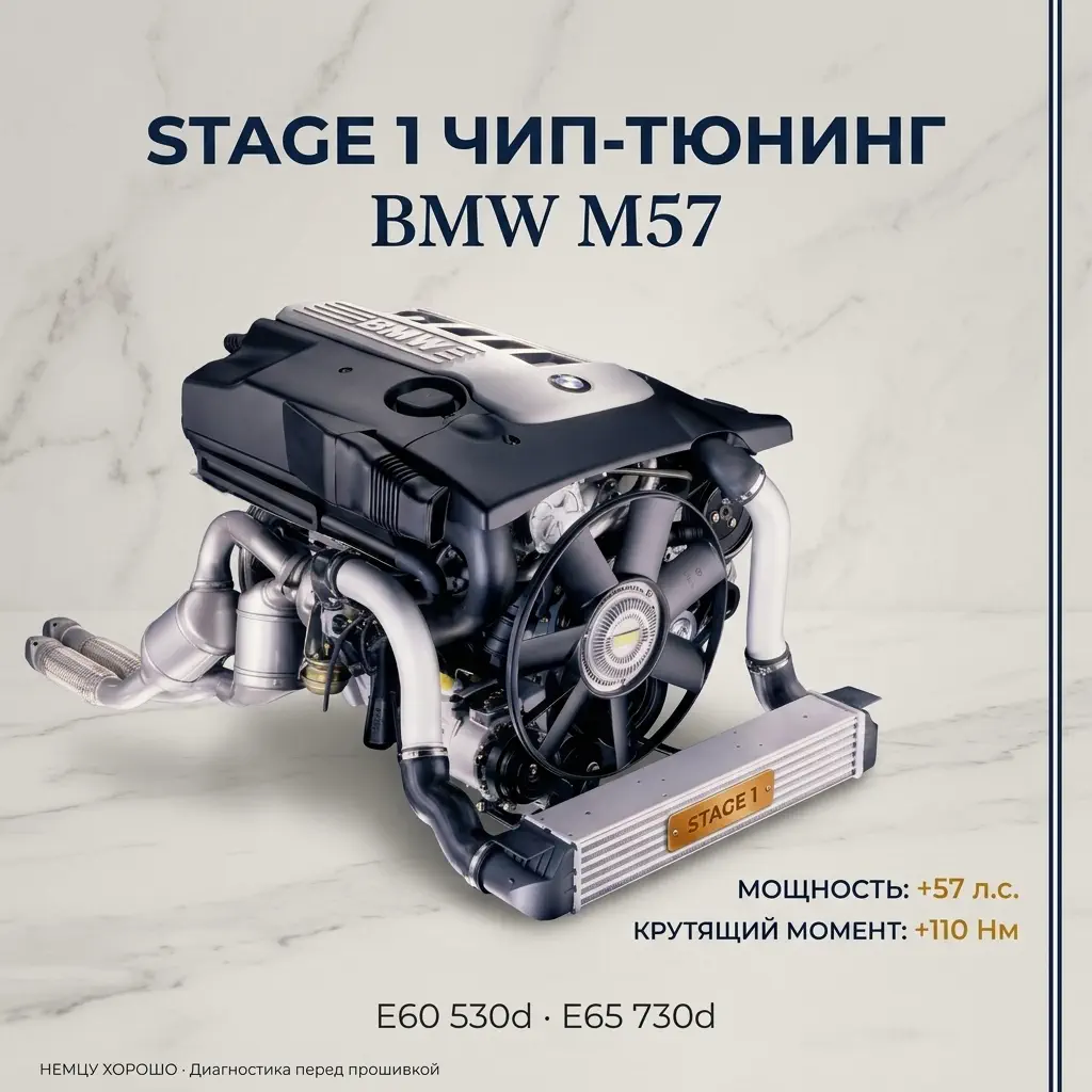 Прошивка Stage 1 BMW M57 (дизель)