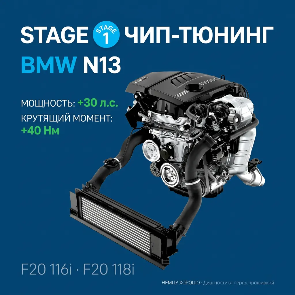 Прошивка Stage 1 BMW N13